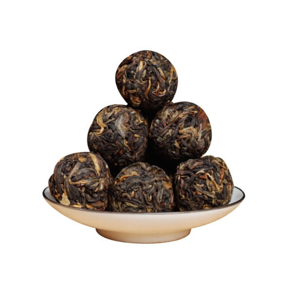 Original organic black tea Dragon Ball, one piece per bubble, 8g handmade compressed tea beads, independent and portable packaging